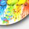 Designart - Colorful Parrots Illustration&#x27; Animal Metal Circle Wall Art